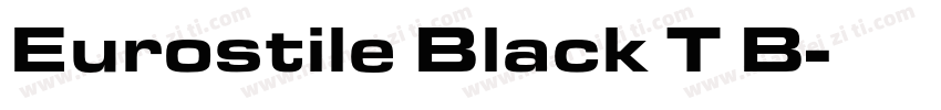 Eurostile Black T B字体转换